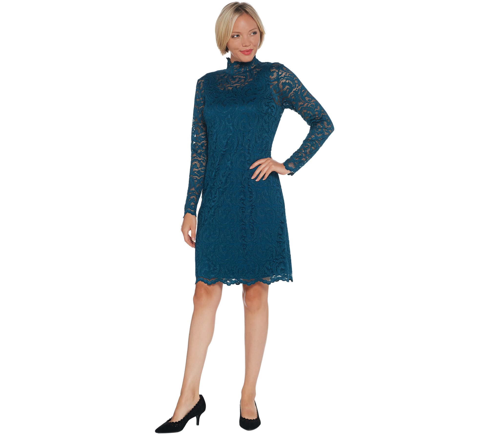 qvc isaac mizrahi lace dress