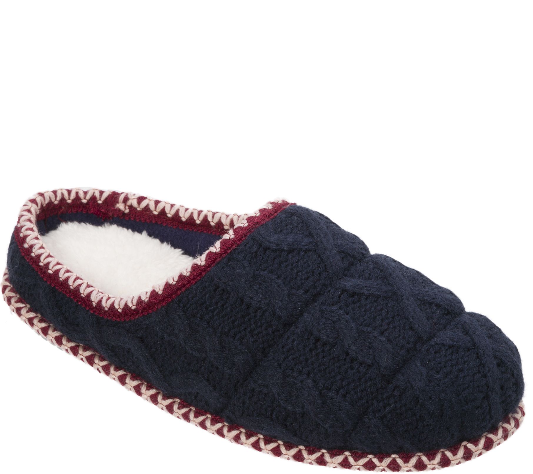 cable knit clogs