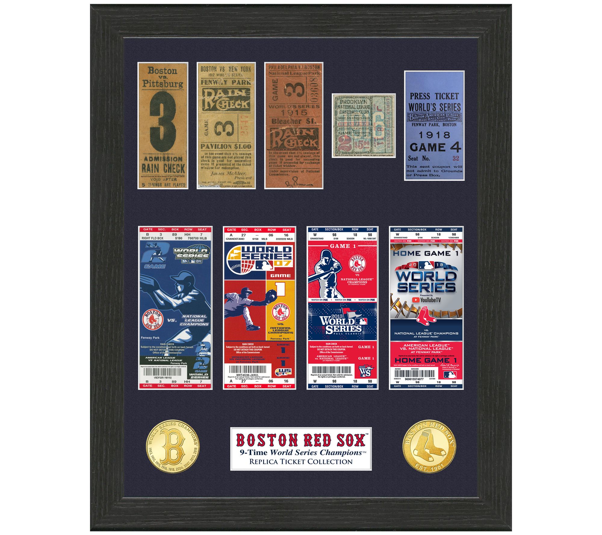 Boston Red Sox 9-Time World Series Champions Ticket Collection
