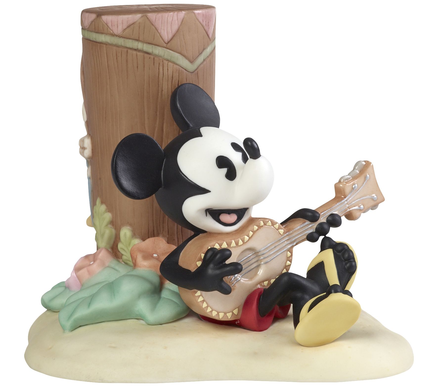 Disney Mickey Mouse Playing Ukulele Figurine Qvc Com