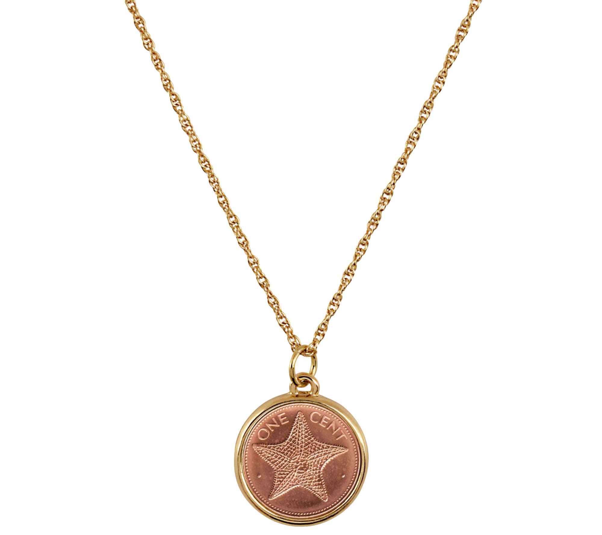 American Coin Treasures Starfish Coin Pendant