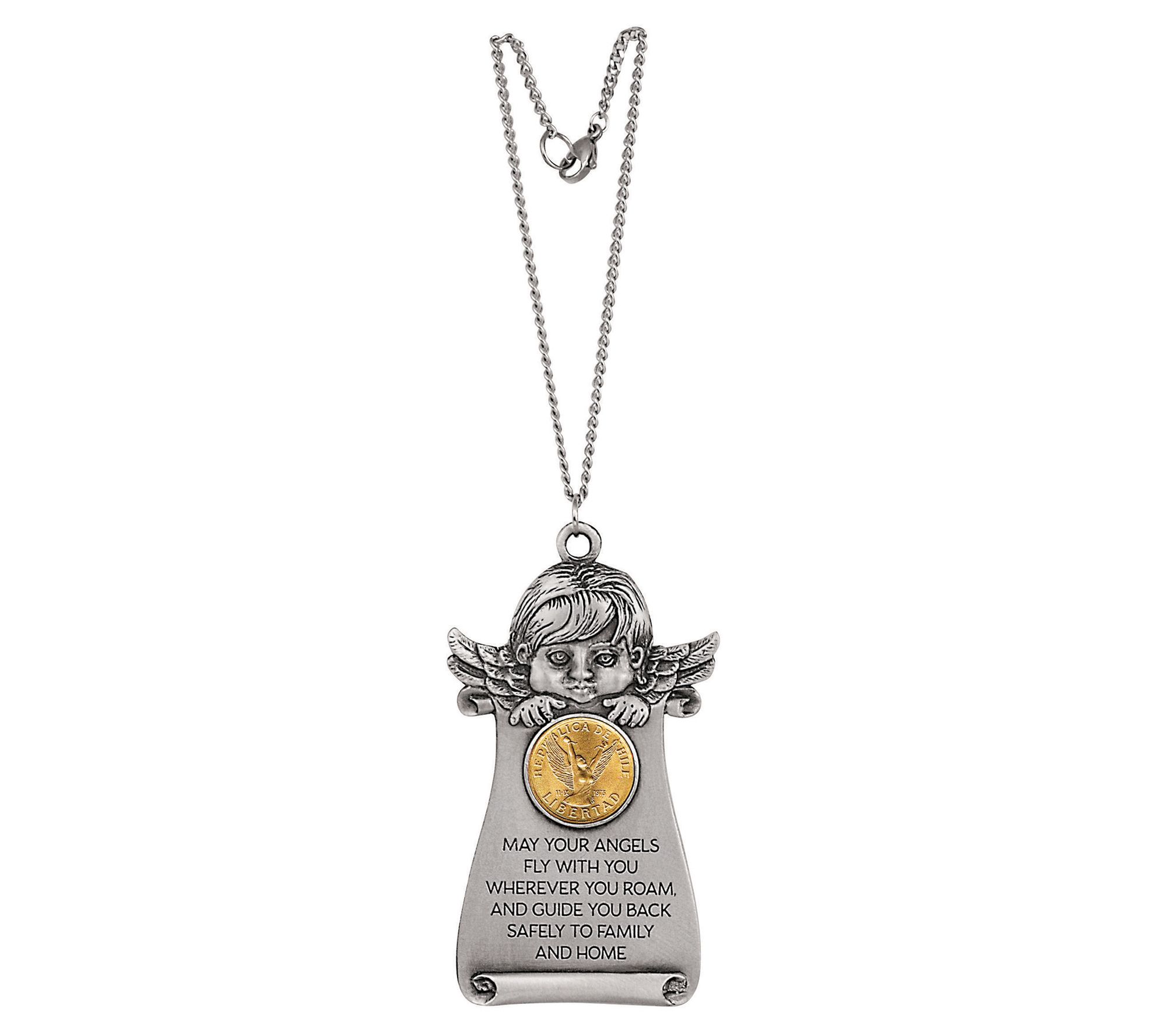 American Coin Guardian Angel Pewter Door Blessi ng
