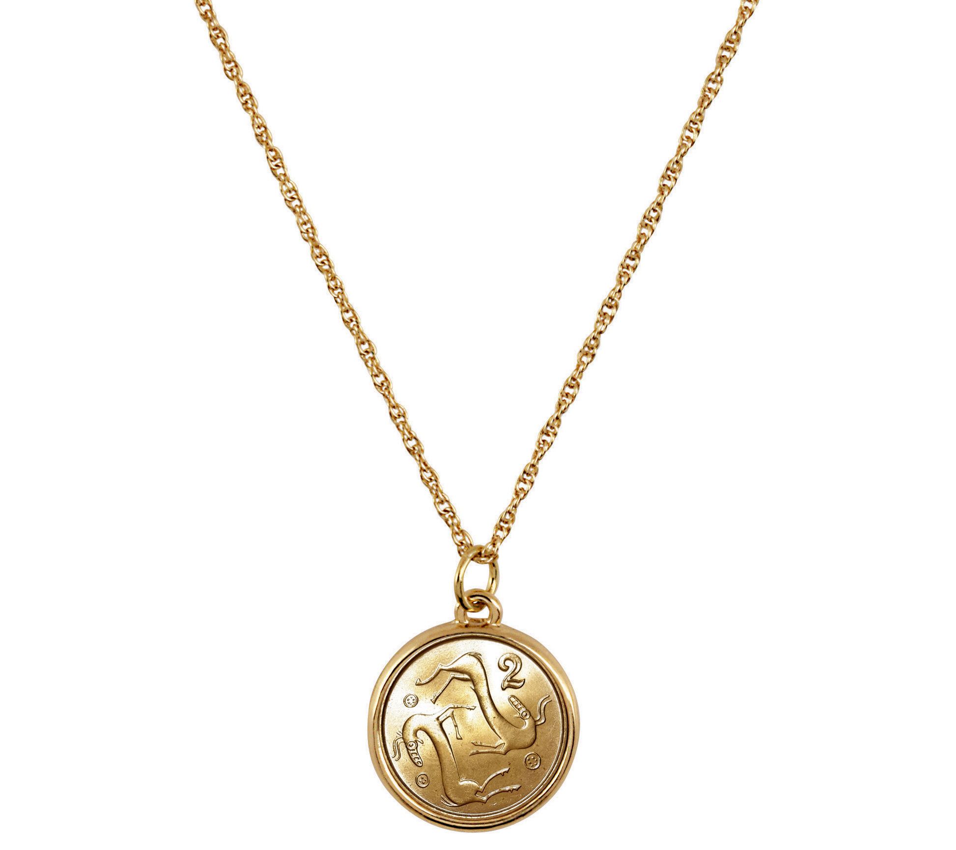 American Coin Treasures Two Goats Coin Pendant