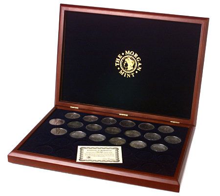 Complete Silver Eagle Dollar Collection with Display Case — QVC.com