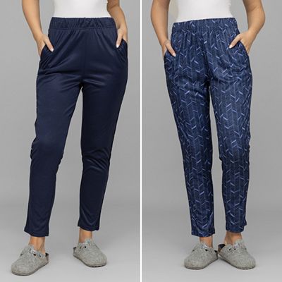 Thumbnail - JERYMOOD HOMEWEAR 2 Loungehosen Janne Mikrofaser 1/1-Länge bedruckt & uni