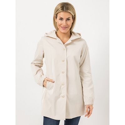 VIA MILANO Jacke Trenchcoat-Style Knopfleiste figurumspielend