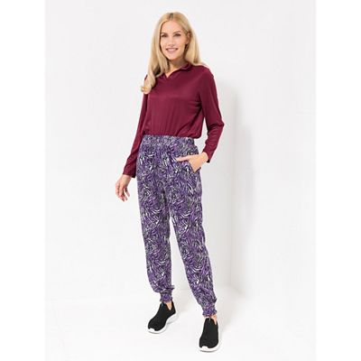 Thumbnail - JERYMOOD HOMEWEAR Hose Mikrofaser Eingriffstaschen Allover-Druck
