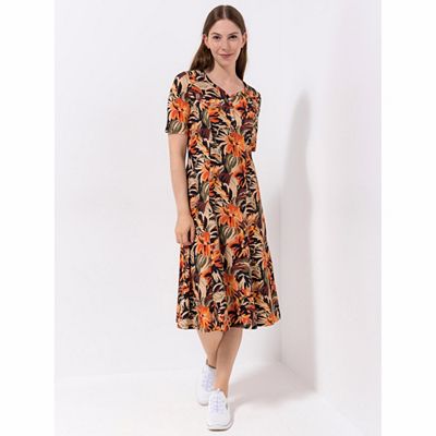 Green Cotton by Peter Hahn Kleid, 1/2-Arm Style Mette Knopfleiste