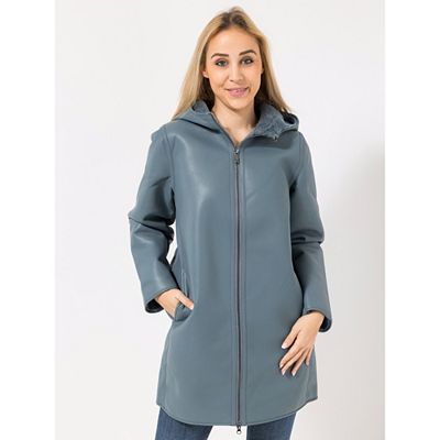 VIA MILANO Kurzmantel, 1/1-Arm Kapuze 2-Wege-Reißverschluss figurumspielend