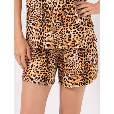 Thumbnail - VIA MILANO Pyjama Hose Shorty-Länge lockere Passform Rundumdehnbund