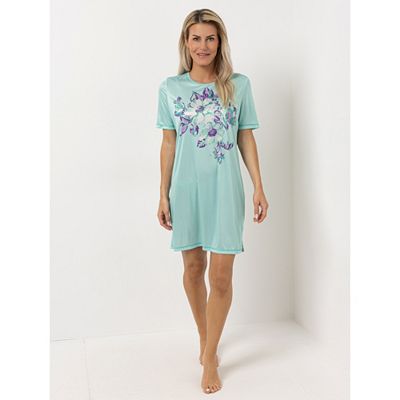 Thumbnail - LITTLE ROSE Bigshirt, 1/2-Arm Mikrofaser Rundhalsausschnitt platzierter Druck