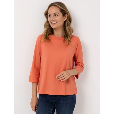 Thumbnail - Green Cotton by Peter Hahn Shirt 3/4 Arm Style Maja Rundhalsausschnitt