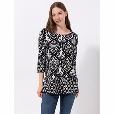 Green Cotton by Peter Hahn Shirt, 3/4-Arm Style Trine Seitenschlitze