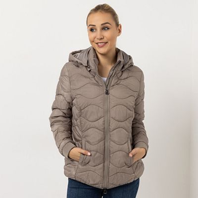 Thumbnail - CENTIGRADE Steppjacke Stehkragen mit abnehmbarer Kapuze 2-Wege-Reißverschluss