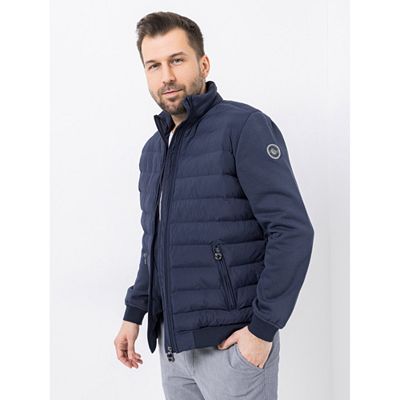 CENTIGRADE Herren Steppjacke Stehkragen Reißverschlusstaschen reguläre Passform