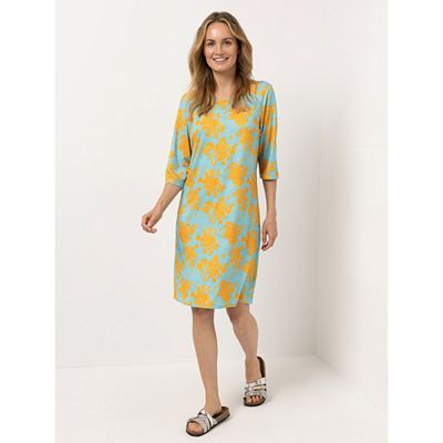 Thumbnail - IN-PRINT Kleid 3/4-Arm Rundhalsausschnitt kniebedeckend