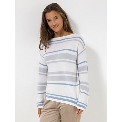 BASLER® Ringelpullover, 1/1-A Lurexdetail überschnittene Schulter