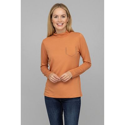 VIA MILANO Shirt, 1/1-Arm Stehkragen Strass-Detail figurumspielend