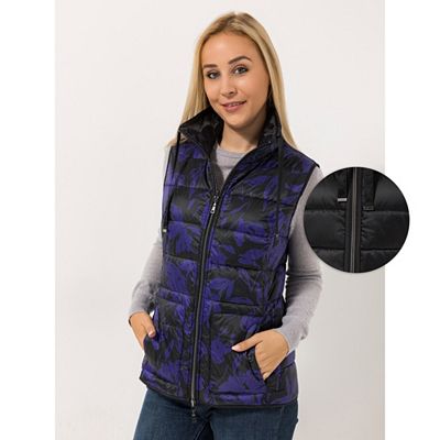 BASLER® Wendeweste, ohne Arm Stehkragen 2-Wege Reißverschluss Allover Druck