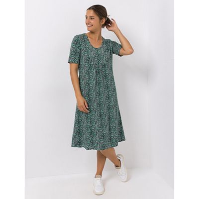 Green Cotton by Peter Hahn Kleid, 1/2-Arm Style Selma Rundhalsausschnitt