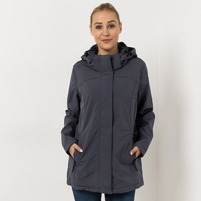 CENTIGRADE ACTIVE Funktions- Softshellparka abnehmbare Kapuze 2-Wege-Reißverschluss
