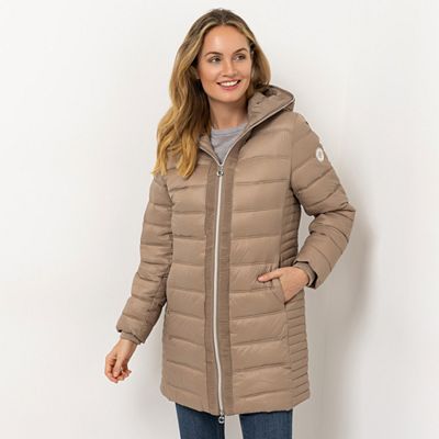 Thumbnail - CENTIGRADE Steppjacke lange Form mit Kapuze 2-Wege-Reißverschluss