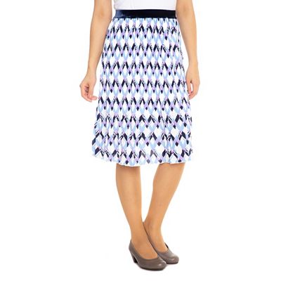 fransa® Plisseerock gefüttert Alloverdruck Rundumdehnbund