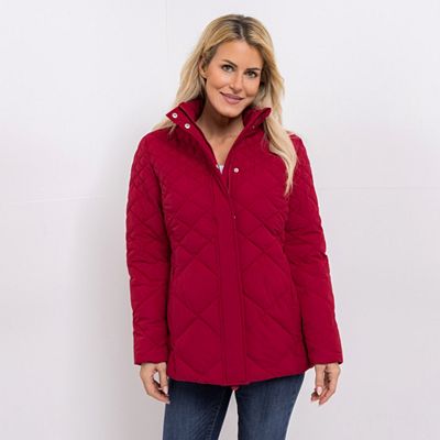 CENTIGRADE Steppjacke Stehkragen 2-Wege-Reißverschluss Rautensteppung