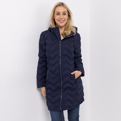 CENTIGRADE ACTIVE Steppmantel angeschnittene Kapuze 2-Wege-Reißverschluss Reißverschlusstaschen