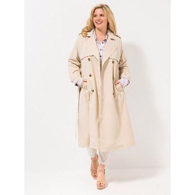 Thumbnail - ROCK YOUR CURVES by Angelina K. Trenchcoat Reverskragen Bindegürtel