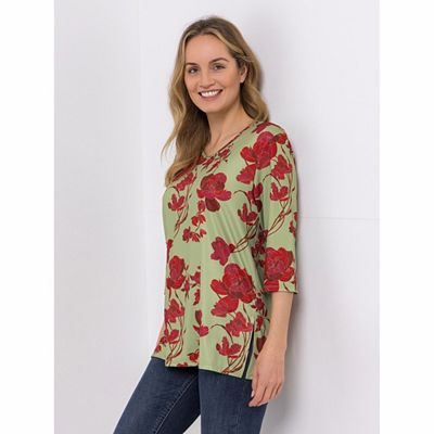 Thumbnail - IN-PRINT Shirt 3/4-Arm V-Ausschnitt bedruckt