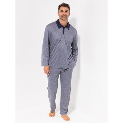 MEN'S TOUCH Poloshirt Mikrofaser 1/1-Arm meliert
