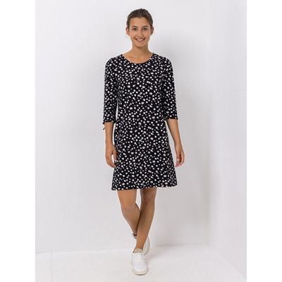 Thumbnail - Green Cotton by Peter Hahn Kleid, 3/4-Arm Style Emma Rundhalsausschnitt