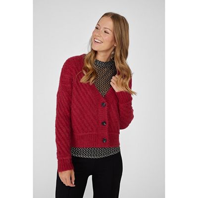 Thumbnail - LIEBLINGSSTÜCK® Cardigan, 1/1-Arm V-Ausschnitt Rippbündchen geknöpft