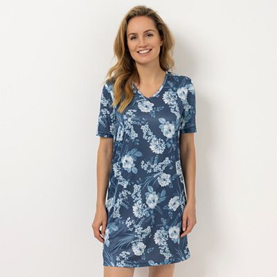 LITTLE ROSE Big Shirt, 1/2-Arm Mikrofaser V-Ausschnitt bedruckt