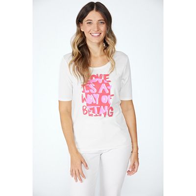 Thumbnail - LIEBLINGSSTÜCK® Shirt, 1/2-Arm Rundhalsausschnitt platzierter Druck figurumspielend