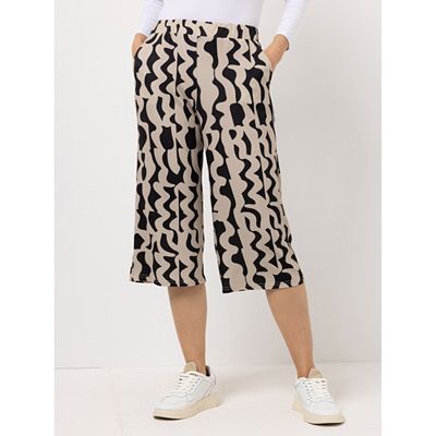 Thumbnail - VIA MILANO Culotte Jersey Rundumdehnbund gerades weites Bein