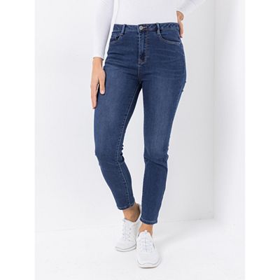 VIA MILANO Jeans, 1/1-Länge 5-Pocket-Style knöchellang schmales Bein