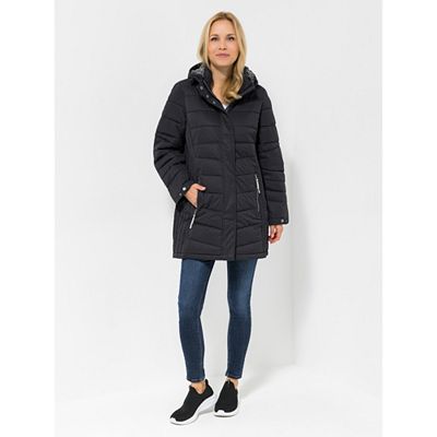 CENTIGRADE ACTIVE Funktions-Steppjacke Kapuze mit Kunstfell mit Webpelz Teflon EcoElite™