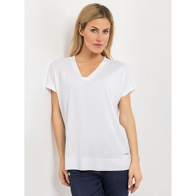 AMINATI® Shirt, 1/2 Arm V-Ausschnitt Seitenschlitze leger weit
