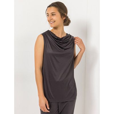 Thumbnail - JERYMOOD HOMEWEAR Top, ohne Arm Mikrofaser Wasserfall-Ausschnitt mit Raffung