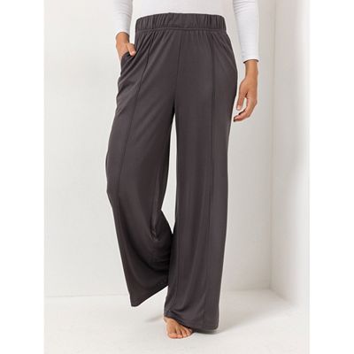 Thumbnail - JERYMOOD HOMEWEAR Hose, 1/1-Länge Mikrofaser Seitentaschen Biesendetails vorne