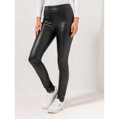 BASLER® Leggings, 1/1-Länge Lederimitat schmale Passform normale Leidhöhe