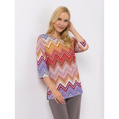 Thumbnail - IN-PRINT Shirt 3/4-Arm bedruckt Rundhalsausschnitt