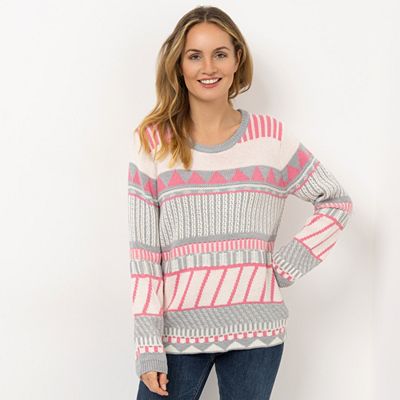 Thumbnail - CASHMASOFT Pullover Rundhalsausschnitt Cashmeregriff Jacquard