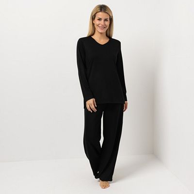 VIA MILANO Lingerie Hausanzug Shirt, 1/1-Arm Hose, 1/1-Länge