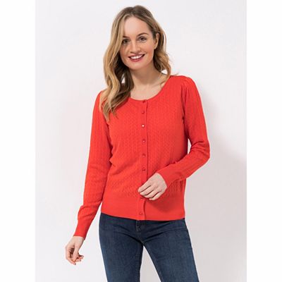 Thumbnail - VIA MILANO Cardigan 1/1-Arm mit Raffung Knopfleiste figurumspielend