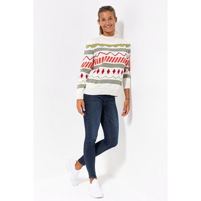 CASHMASOFT Pullover, 1/1-Arm Stehkragen Norwegian Jacquard figurumspielend