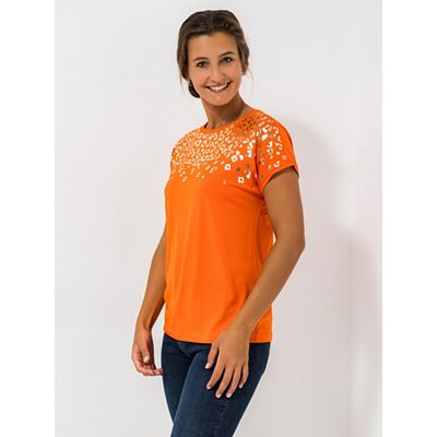 VIA MILANO Shirt, 1/2-Arm Rundhalsausschnitt Foliendruck mit ECOVERO Viskose