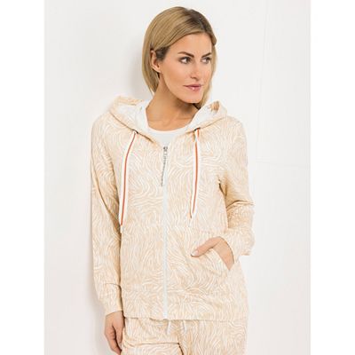 AMINATI® Sweatshirt, 1/1-Arm Kapuze Kängurutasche Zebra-Druck